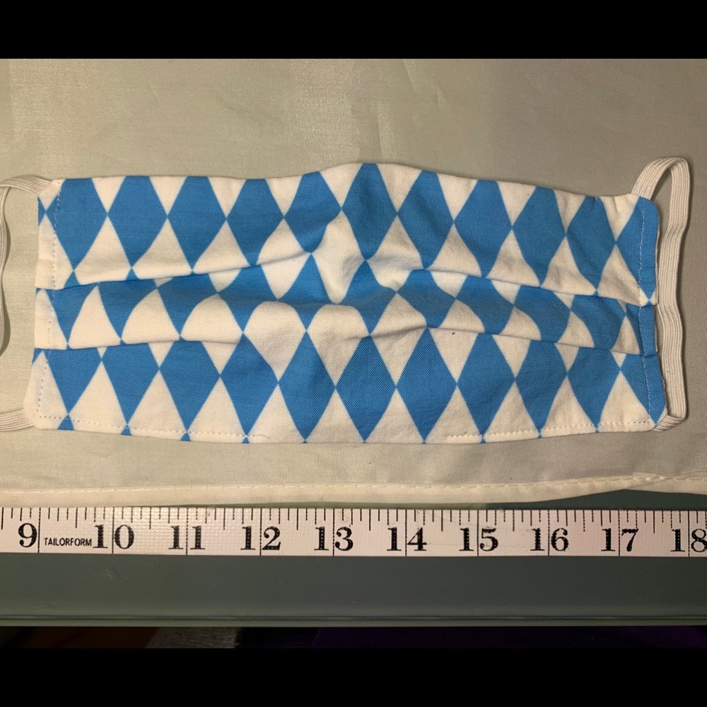 Octoberfest Bavarian Flag Adult Cotton Face Mask